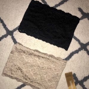 Wide lace bandeau/bralettes!